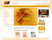 Tablet Screenshot of coloredpencilcentral.com